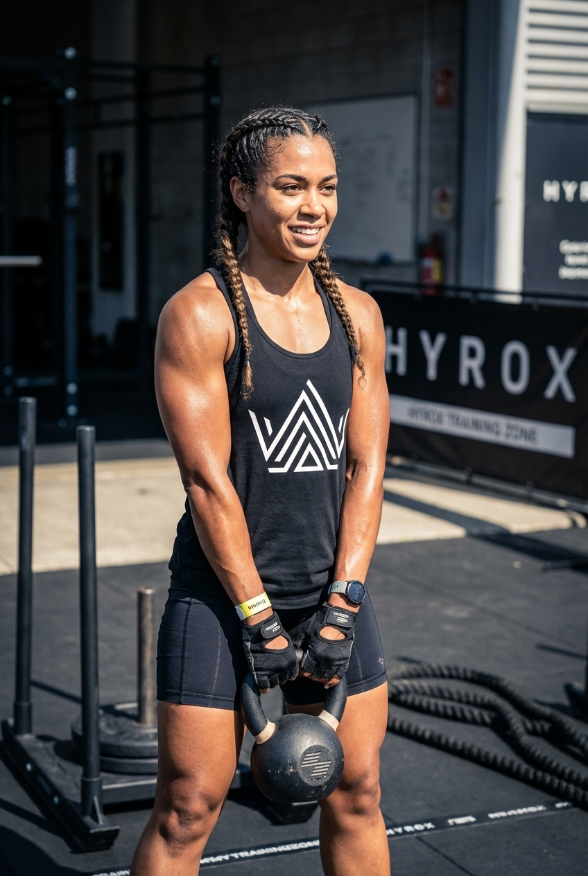 Rox Queen Black Sports Vest Top