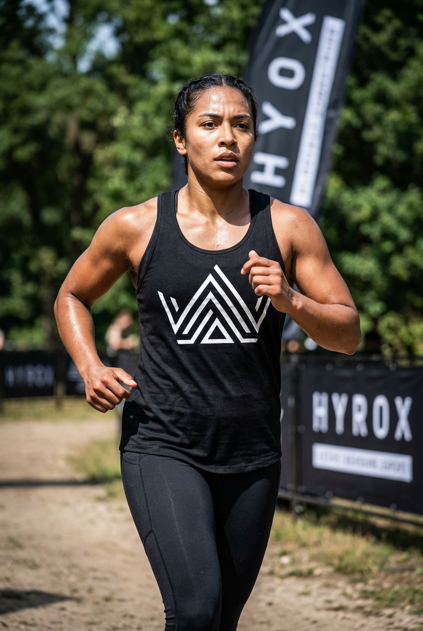 Rox Queen Black Sports Vest Top
